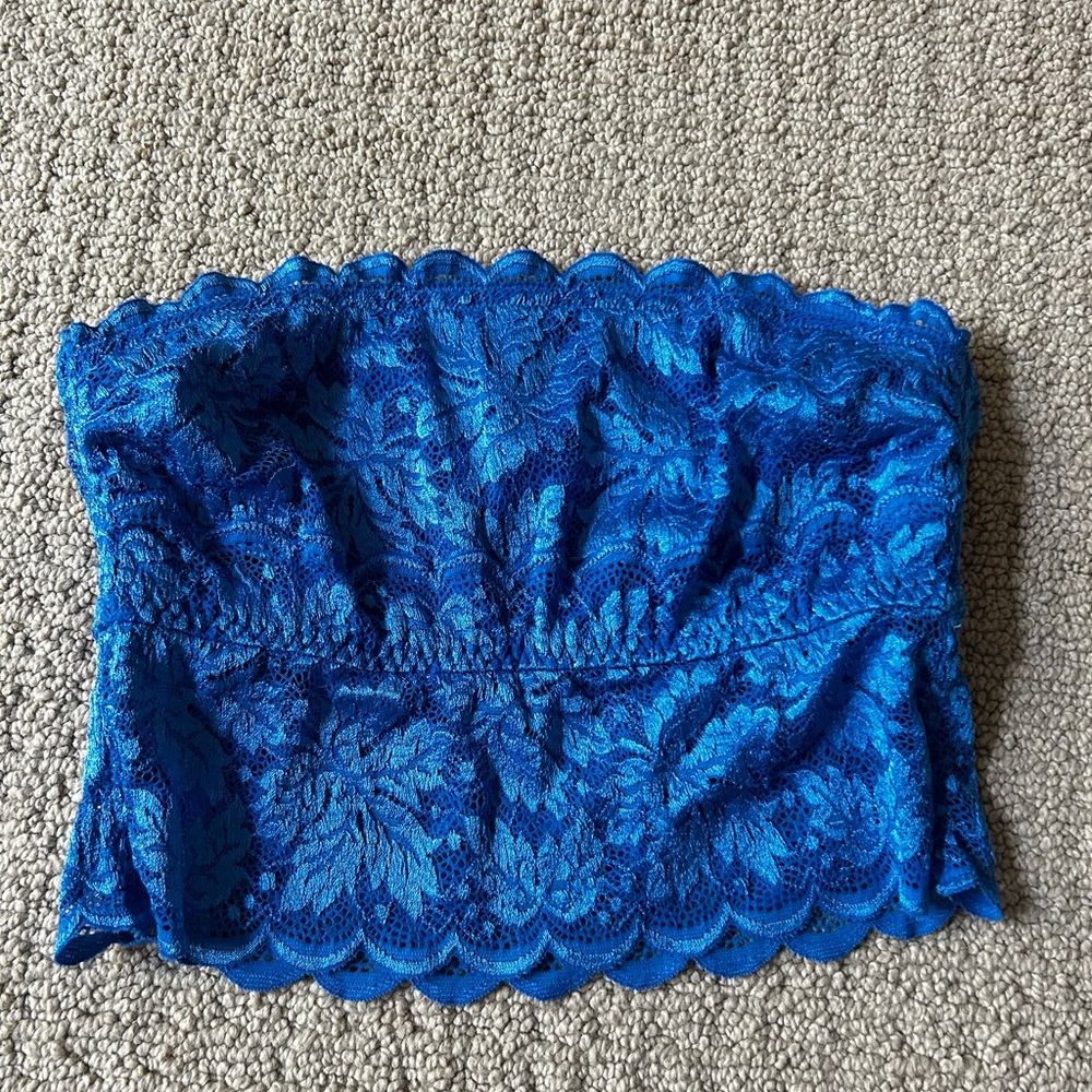 BCBG MAXAZRIA x Cosabella Blue Tube Top